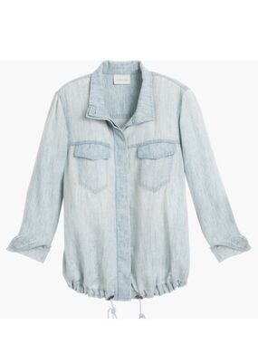 Chico's Soft Denim Long Sleeve Jacket Chambray NWT size 2